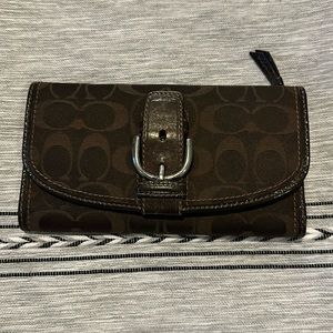 Coach brown wallet